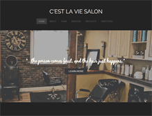 Tablet Screenshot of cestlaviesalon.com